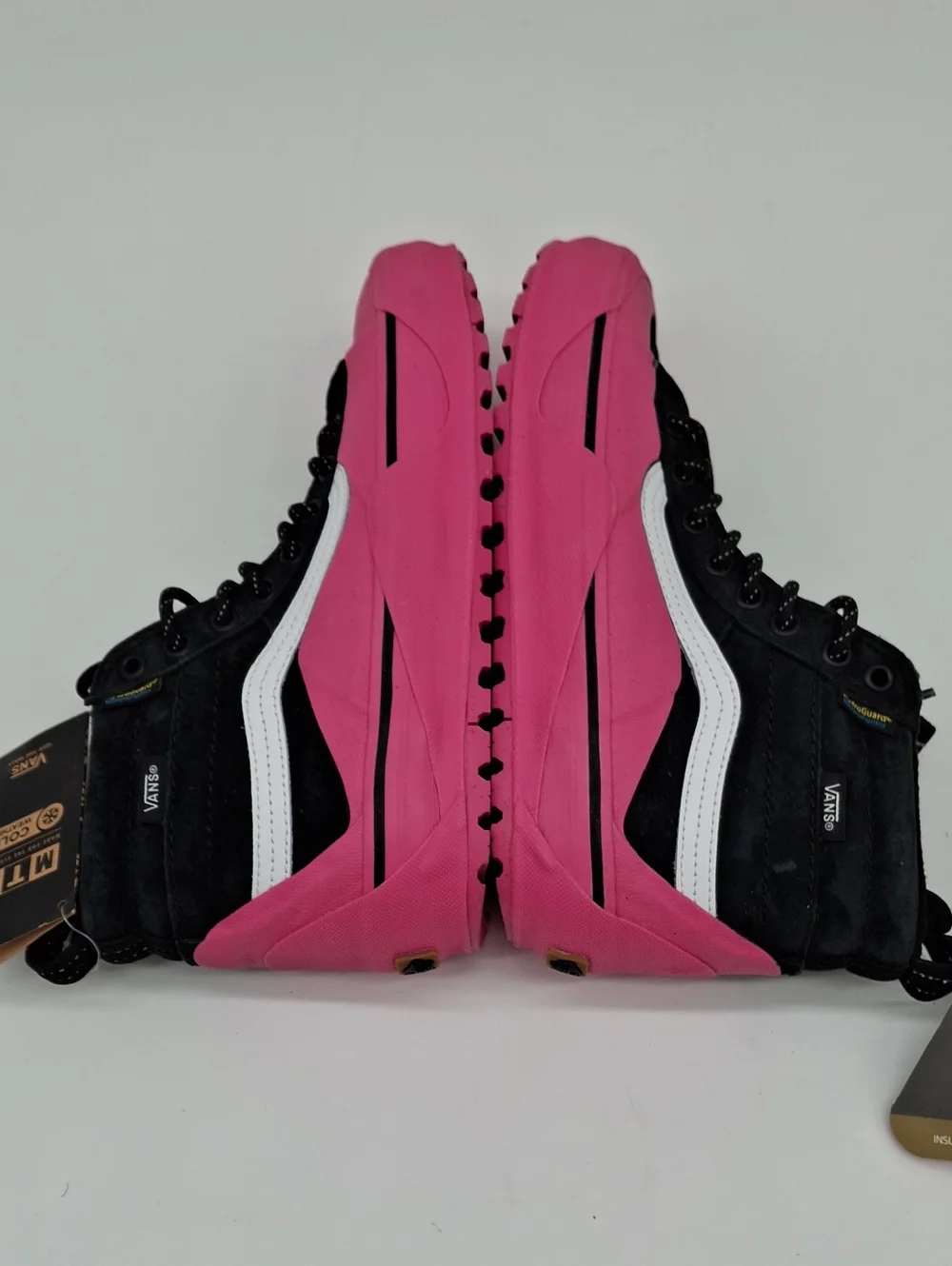 Vans Sk8-Hi MTE-2 Dip Hydroguard Waterproof Boots Black Suede Pink